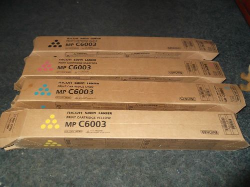 Ricoh (Savin Lanier) Cartridges MP C6003 Genuine 841849 841850 841851 841852