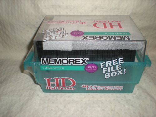 Memorex 3.5&#034; PC-Formatted 2HD High-Density Floppy Disks Multi  40-Pack