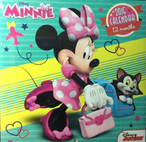 DISNEY MINNIE MOUSE 2015 CALENDAR 12 MONTH WALL HOME OFFICE GIFT TEACHER NEW