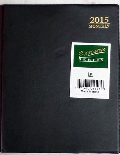 2015-Executive-Series-Monthly-Planner-Appointment-Book. BLACK! 8 X 10. LOT OF 2.