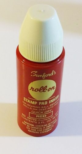 Sanford roll on stamp pad inker red  ; new ; 58702; 2fl oz for sale