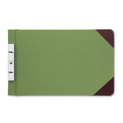 Canvas Sectional Post Binder, 8-1/2 x 14, 2-3/4 Center, Green