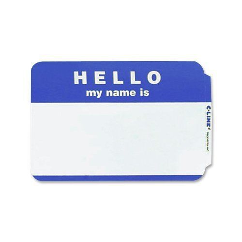 C-line Hello Badges - 3.50&#034; Width X 2.25&#034; Length - 100 / Box - (cli92235)