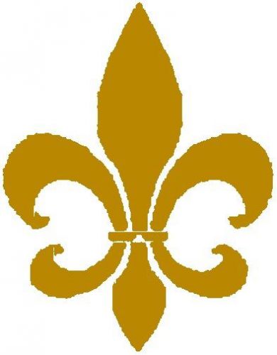 30 Custom Gold Fleur De Lis Personalized Address Labels