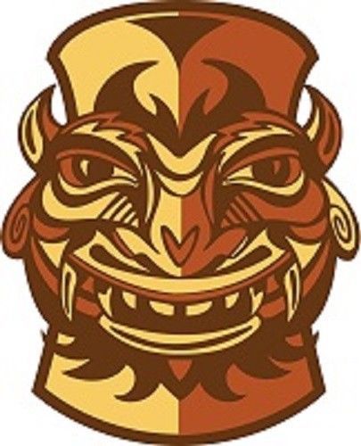 30 Custom Tiki Mask Art Personalized Address Labels