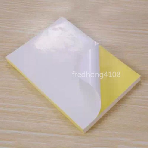 20pc Sheet A4 Printable Self Adhesive Sticker Glossy Paper Printer paper white