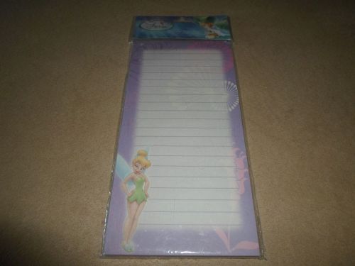 Disney Fairies Tinker Bell 80 Sheet Magnetic Memo Pad, 8&#034; X 4&#034;, NEW IN PACKAGE!