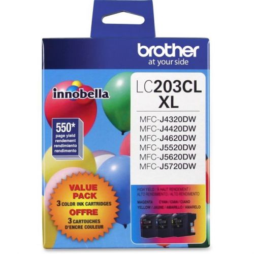 BROTHER INT L (SUPPLIES) LC2033PKS 3PK CYAN MAGENTA