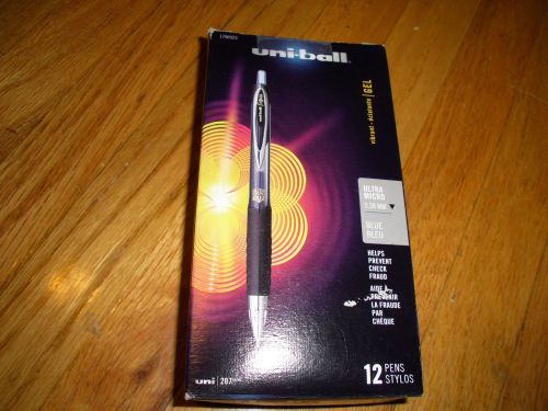 New !   uni-ball 207 RT Gel Pens, Ultra Micro Point 0.38mm, Blue, Dozen SAN17909