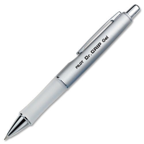 Grip Limited Retractable Rolling Ball Gel Pen Fine Point Platinum Metallic