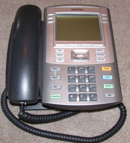 Nortel 1140E IP Display Phone with TEXT Keys NTYS05 GREY