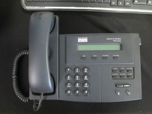 Cisco ip phone 7910g+sw voip telephone system gray (handset included) for sale