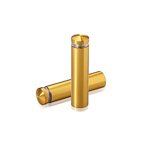 Aluminum Standoffs, Diameter: 1/2&#034;, Standoff: 1 3/4&#034;, Aluminum Gold Anodized Fin