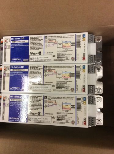 (12) lutron dimming ballast 2  ft832 lamp 120-277v hi-lume 3d h3dt536gu210 for sale