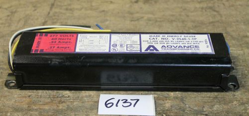 ADVANCE V-2S40-1-TP BALLAST 277V (6137)