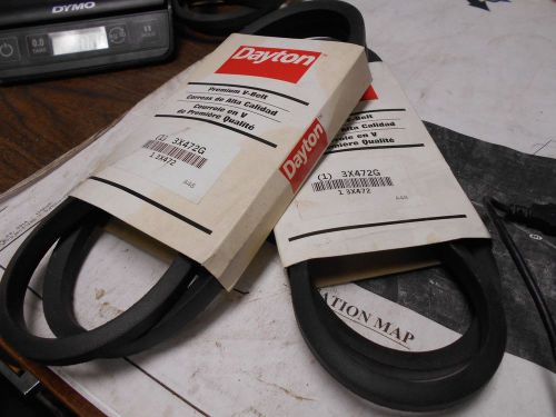 NEW DAYTON PREMIUM V-BELT 3X472G LOT OF 2