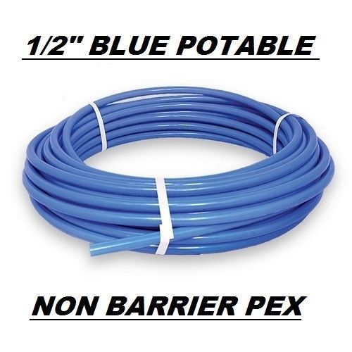 1/2&#034; x 1000ft blue pex tubing/pipe pex-b 1/2inch 1000ft potable water nonbarrier for sale