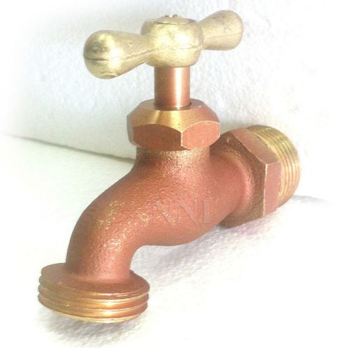 3/4&#039;&#039; Hose Bibb Brass slow close - 3/4&#034; Male NPT x 3/4&#034; Male Garden Hose