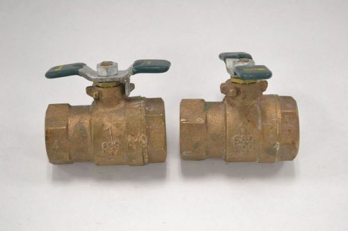 LOT 2 WATTS 9426F BRASS BALL VALVE 1IN 600WOG 2 WAY B331033