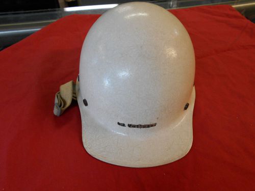 Vintage m.s.a glass fiber hard hat construction protective safety size 6 3/8-8 for sale