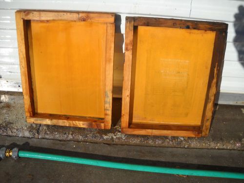 2 used  screen printing screens, 110 line 14 x 18 (lot 13)