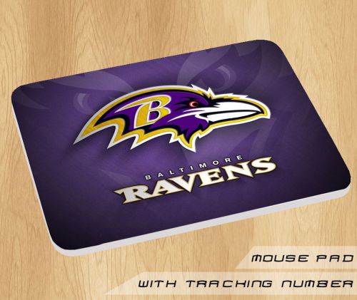 Baltimore Ravens Football Team Logo Mouse Pad Mat Mousepad Hot Gift Game