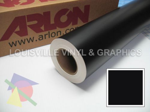 1 roll 24&#034; x 5 yds black matte arlon 5000 sign cutting vinyl for sale