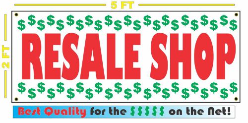 Resale shop full color banner sign 4 thrift shop store for sale