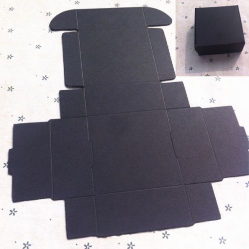 10pc Mini Black Cardboard Box 55mm*55mm*25mm Gift Box Candy Jewelry DIY Gfit Box
