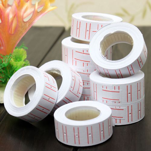 10PCS White color Price Label Paper Tag Tagging Pricing For MX-5500 Labeller Gun