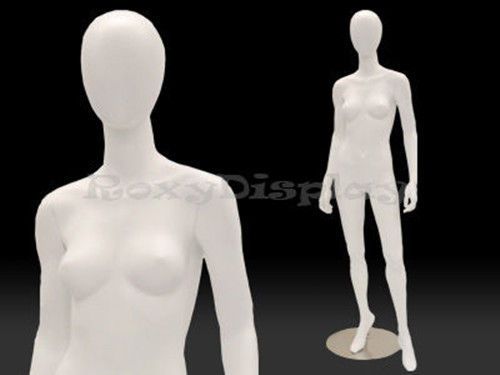 Female Highend Fiberglass Egg Head Mannequin Display Dress Form #MD-A3W2