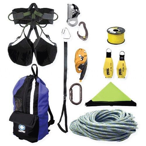 Recreational climbing kit,includes harness,150&#039;rope,ascender,decender &amp; more for sale