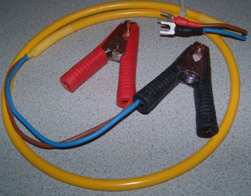 Electric fence energiser/fencer unit heavy duty battery connecting leads for sale