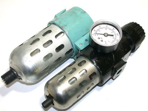 Wilkerson air regulator w/ gage lubricator 1/4&#034; npt for sale