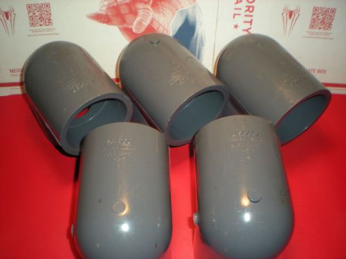 NICE LOT OF 5 LASCO  PVC 1  SCH 80   90 DEGREE  3&#034; ELBOW