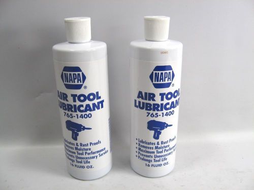 2x 16 oz. bottles napa air tool lubricant oil rust proof pneumatic grease new for sale