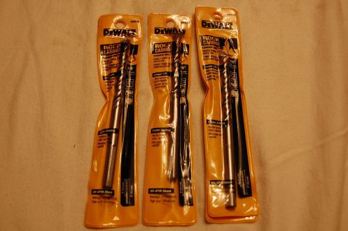 Three DeWalt 3/8&#034; Carbide Hammer Drill Bits 3/8&#034;X6X4 DW5230