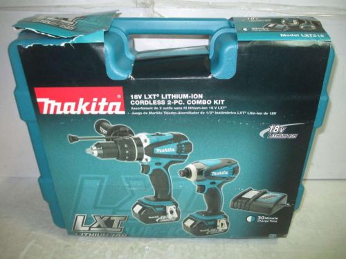 Makita LXT218 18-Volt LXT Lithium-Ion 2-Piece Combo Kit