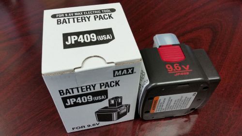 Genuine max jp409 9.6v oem battery for rb395 rb392 rb515 rebar tier tying tool for sale
