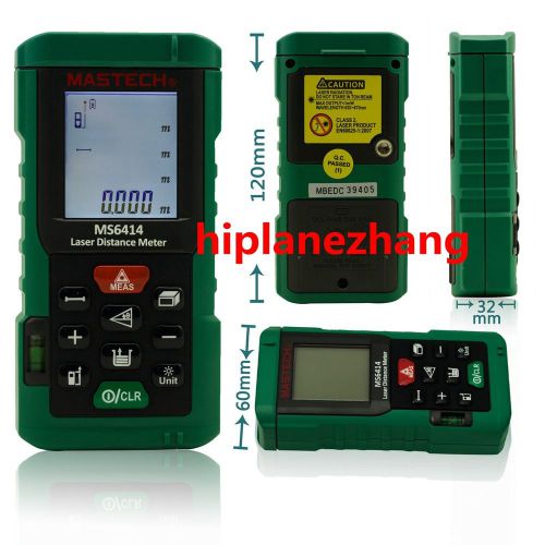 Handheld Laser Distance Meter Range Finder Area Volume Tester 40M 131Ft MS6414