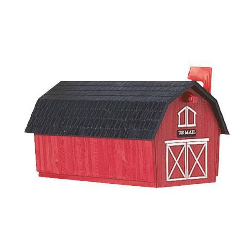 Flambeau Prod. T-1003 Barn Mailbox-RED BARN POLY MAILBOX