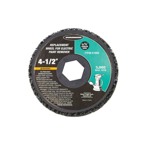 4-1/2&#034; Replacement Wheel For Electric Paint Remover 5/8&#034; Arbor, 3000 RPM Maximum