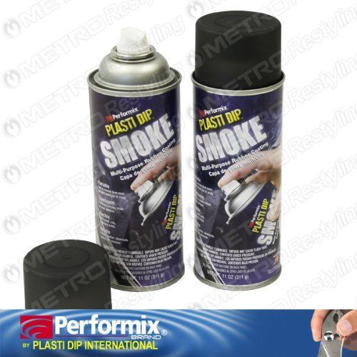 2 PACK PLASTI DIP Smoke Lens Spray 11oz Spray Aerosol