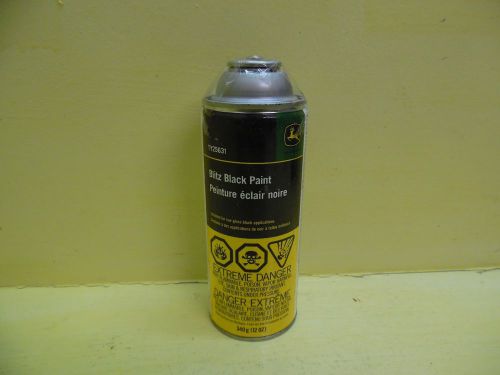 John Deere TY25631 Blitz Black Spray Paint Low Gloss Black 12 oz