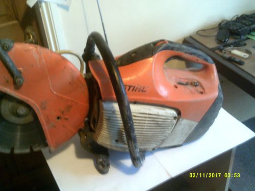 STIHL TS410 CUT OFF SAW APPROX 1 YEAR OLD / STONE / CONCRETE / BRICK