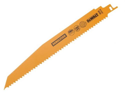 DEWALT Sabre Blade Demolition Rough Cutting Wood 228mm Pack of 5