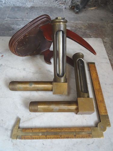 2 lunkenheimer sight glass gauge hit-n-miss farm tractor steam engine for sale