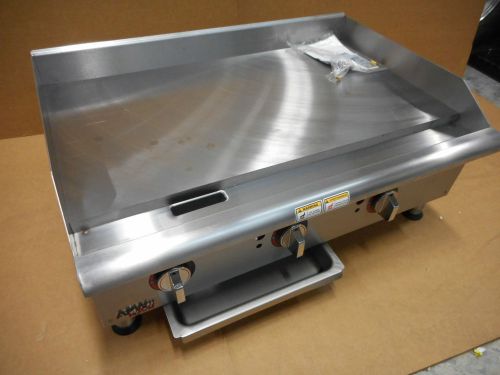 NEW 2014&#039; APW WYOTT 36&#034; COUNTERTOP CONVERTIBLE 75,000 BTU GAS GRIDDLE GGM-36i