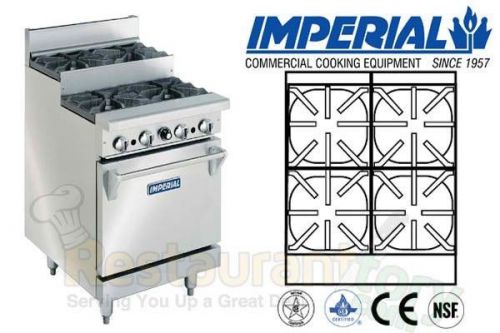 IMPERIAL COMMERCIAL RESTAURANT RANGE W PROPANE MODEL IR-4-SU