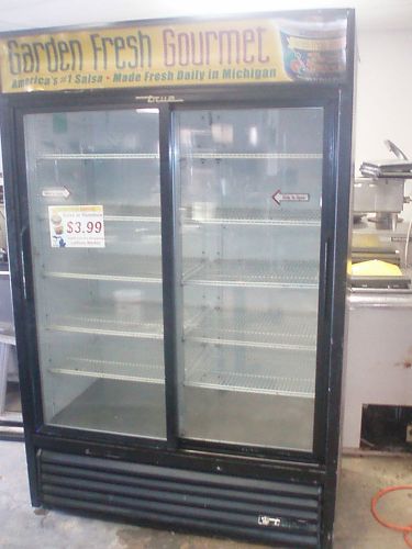 TRUE 2 DR GLASS COOLER PEPSI COLA GLASS DOOR REFRIGERATOR RESTAURANT DETROIT